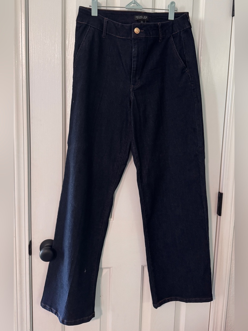 Rachel Zoe Straight-Leg Jeans in Dark Blue